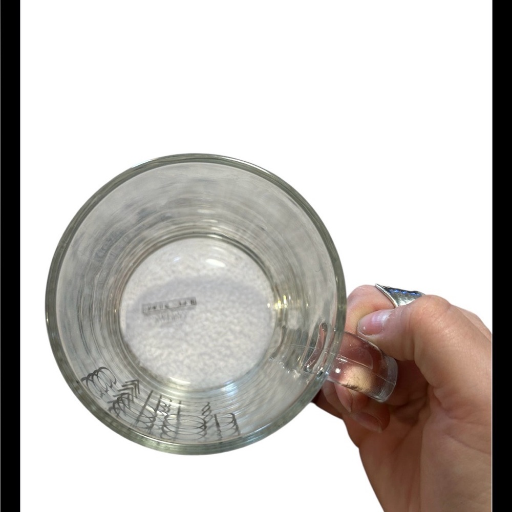 Rae Dunn 18oz Clear Glass Good Vibes Mug With Handle - Picture 3 of 4